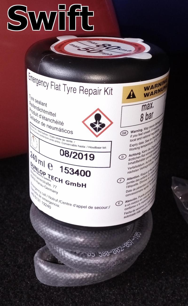 TYRE PUNCTURE REPAIR SEALANT - SWIFT